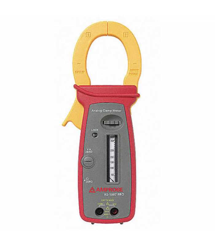 Amprobe RS1007PRO [RS-1007 PRO] 600V AC / 1000A AC Analog Clamp Meter w/ Resistance and Continuity, CAT IV Rated